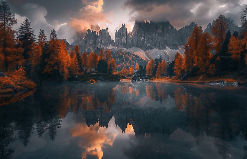 Traumhafte Herbstkulisse in den Bergen von fernlichtsicht