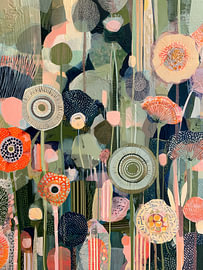 Abstract floral garden by IamHomeStudio