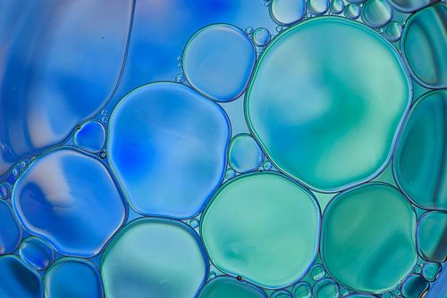 Funny Bubbles - Oil on water