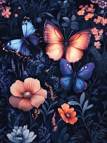 Vlindertuin om middernacht