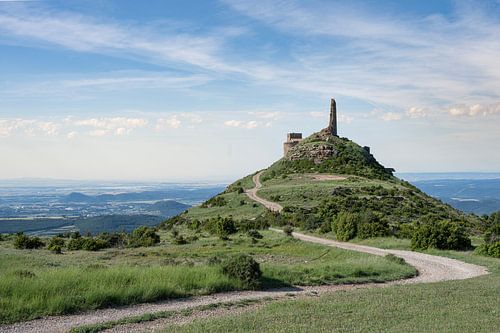 De weg naar Castillo de Marcuello