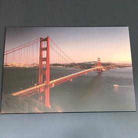 Kundenfoto: The golden gate bridge von Rob Visser, auf leinwand