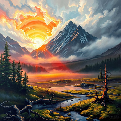 In the Breath of the Mountains – In the Golden Evening Light