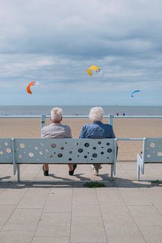 Kite flying at Scheveningen beach