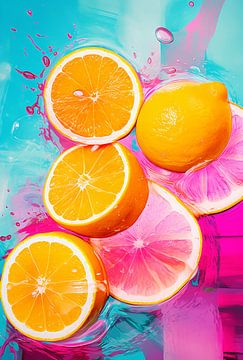 Orange, pamplemousse et citron sur Bianca ter Riet