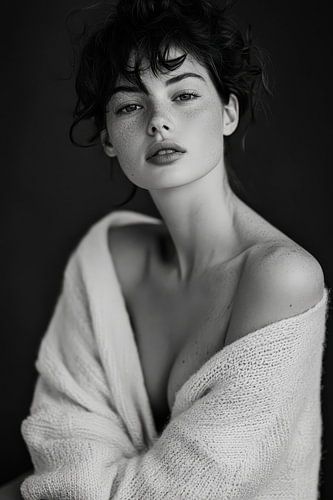 Portrait d'une femme aux tons doux