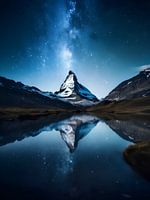 The Milky Way above the Matterhorn