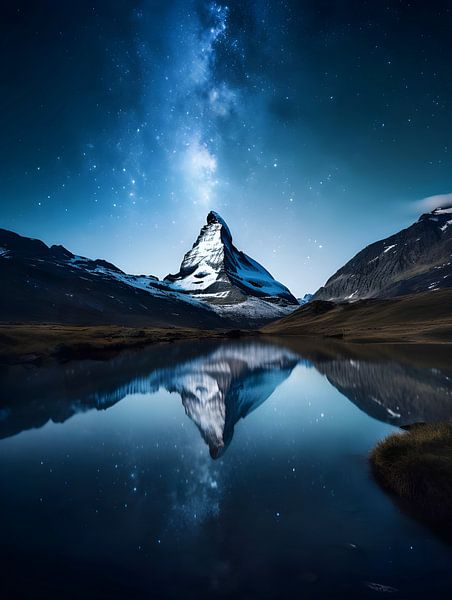 The Milky Way above the Matterhorn by Visuals by Justin