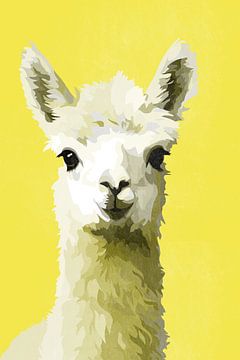 Alpaca in Yellow by Whale & Sons