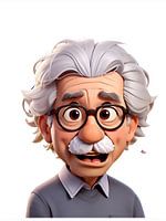 Albert Einstein White Hair