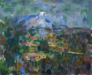 Mont Sainte-Victoire gezien vanaf Les Lauves (1904) van Peter Balan