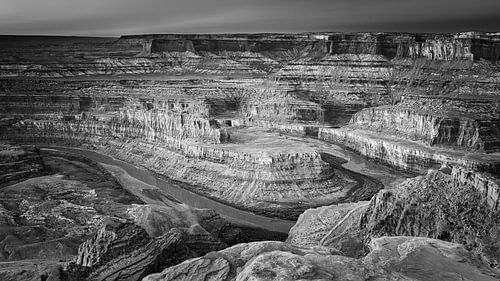 Dead Horse Point in Zwart-Wit