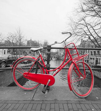 Rode fiets van Foto Amsterdam/ Peter Bartelings