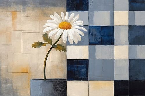Marguerite | Rêves de fleurs célestes | peinture fleur de marguerite