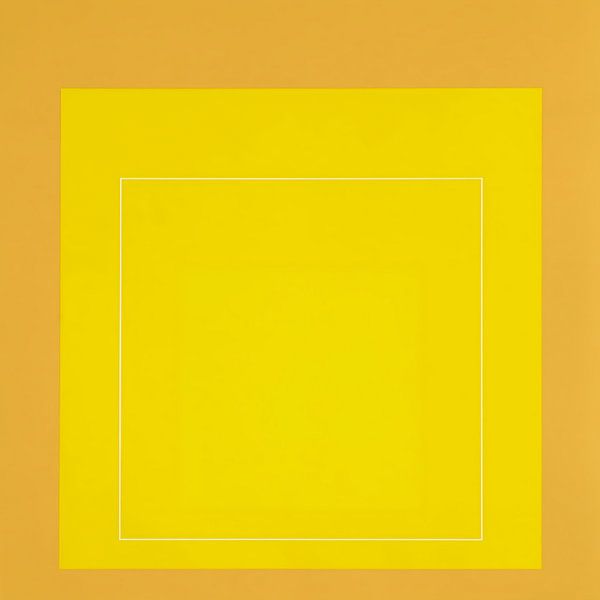 Josef Albers - Hommage an das Quadrat, gelb, hohe Auflösung von Vivanne