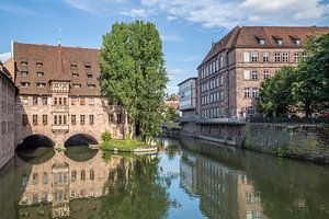NÜNBERG Hôpital du Saint-Esprit & Pegnitz 