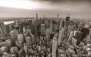 Manhattan Midtown met uitzicht vanaf het Empire State Building, Amerika van Patrick Groß