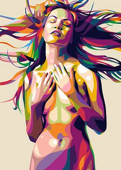 Heet Mooi Model Pop Art