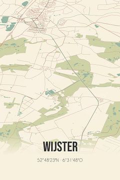 Vintage landkaart van Wijster (Drenthe) van MijnStadsPoster