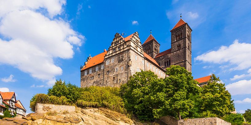 Castle and collegiate church St. Servatius in Quedlinburg by Werner Dieterich