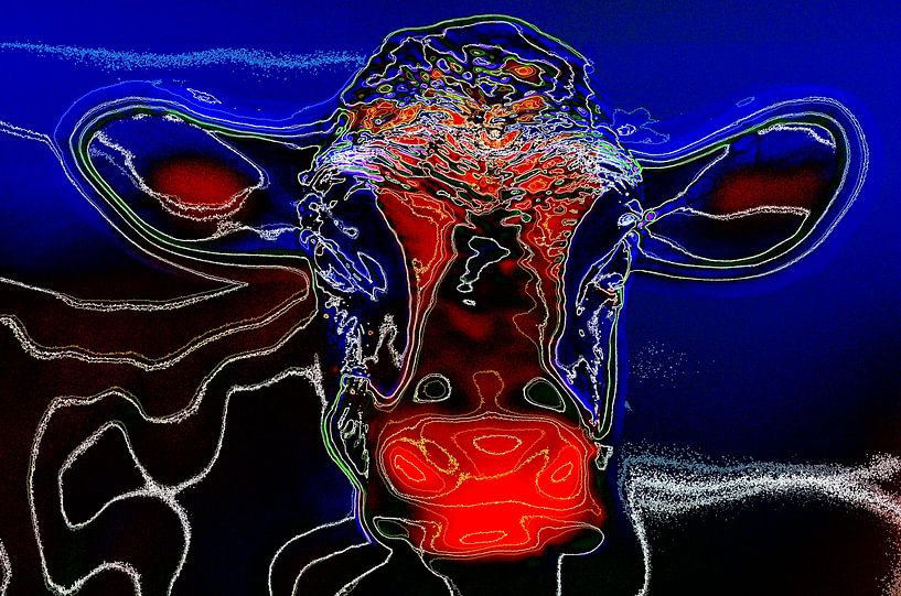 Neon Cow by De Rover