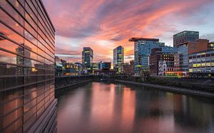 Medienhafen in Düsseldorf, Deutschland