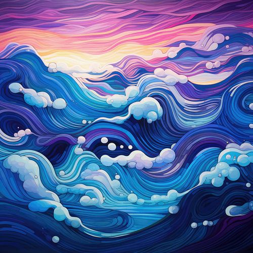 Modern abstract shapes and colours background