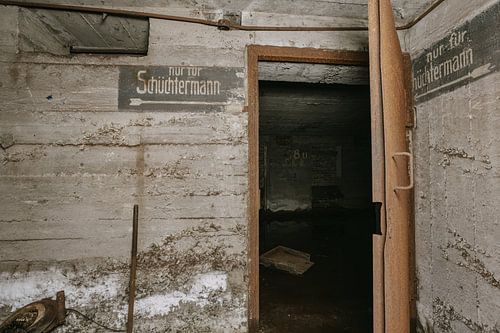 Passage with reference in WWII bunker.