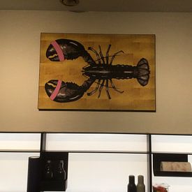 Customer photo: Lobster Gold by KunstKartel, on artframe