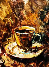 Luminous cup of coffee by Frank Heinz