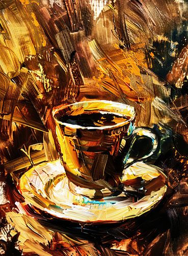 Lichtgevend kopje koffie