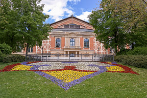 Bayreuther Festspielhaus von Richard Wagner aus dem 19. Jahrhundert in Bayreuth