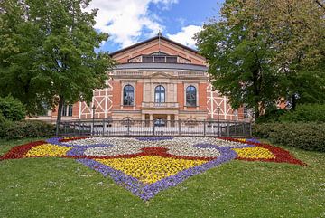 Bayreuth Festival Theater van Richard Wagner uit de 19e eeuw in Bayreuth van Animaflora PicsStock