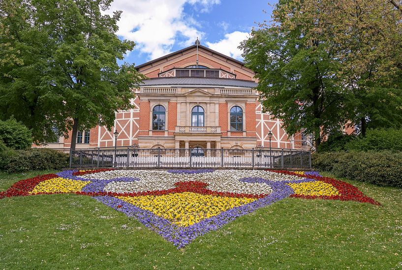 Bayreuth Festival Theater van Richard Wagner uit de 19e eeuw in Bayreuth van Animaflora PicsStock