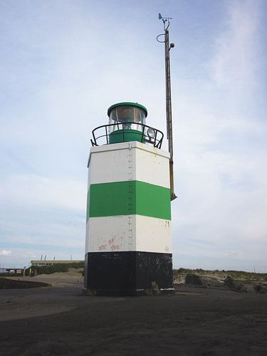 Groen haven baken Ijmuiden von Olivier Ozinga