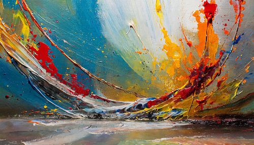 Art colours with different shapes