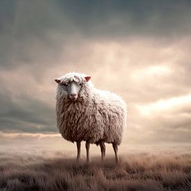 Schaap van Koffie Zwart