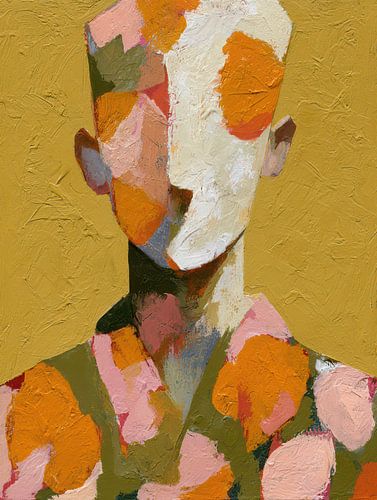 surrealistisch portret vrouw met bloemen