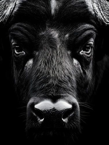 Buffalo - kracht en stilte in zwart-wit