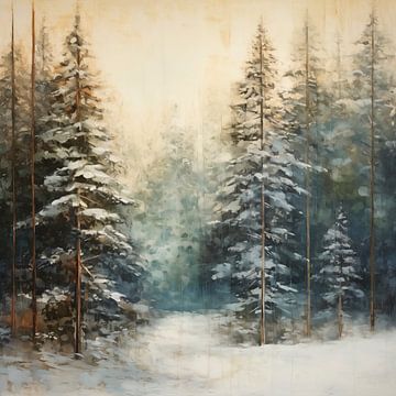 Winter Pine Forest by Whale & Sons