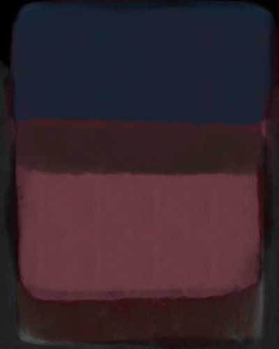 Moderne abstracte kunst in donkerblauw, wijnrood, roze en zwart