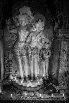 Young monk in the temples of Bagan by Roland Brack