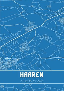 Blueprint | Map | Haaren (North Brabant) by Rezona