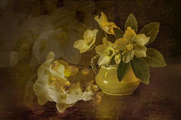 Stilleben mit Blumen. In Anlehnung an Rembrandt. von Alie Ekkelenkamp