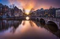 Sonnenuntergang in Amsterdam von Ellen van den Doel Miniaturansicht