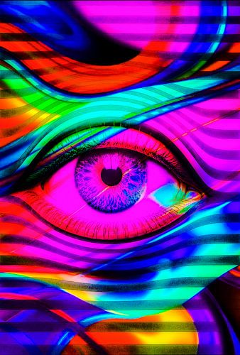 Des yeux colorés
