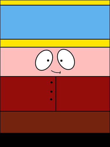 Cartoon Figuur – Kleurrijke Digitale Illustratie | Vrolijke Wanddecoratie