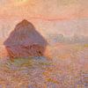 Claude Monet. Hooiberg (Zon in de mist)  van 1000 Schilderijen