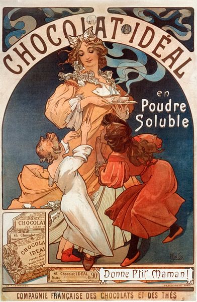 Chocolate Ideal - Alphonse Mucha von Bridgeman Masters