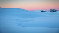 Stille winteravond - blauw uurtje - Zwitserland